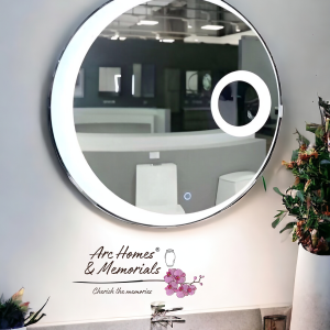 Round Wall Mounting Mirror with Led Light (Triple Light)