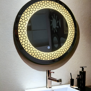 Round Wall Mounting Mirror with Led Light (Triple Light)