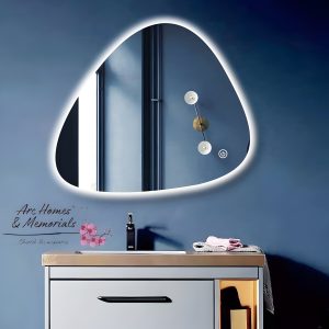 ARC Homes Premium Wall Mounted Backlit Digital Led Mirror with Touch Sensor | Bedroom Mirror | Bathroom Mirror with smart Led Lights  (Triple Light)